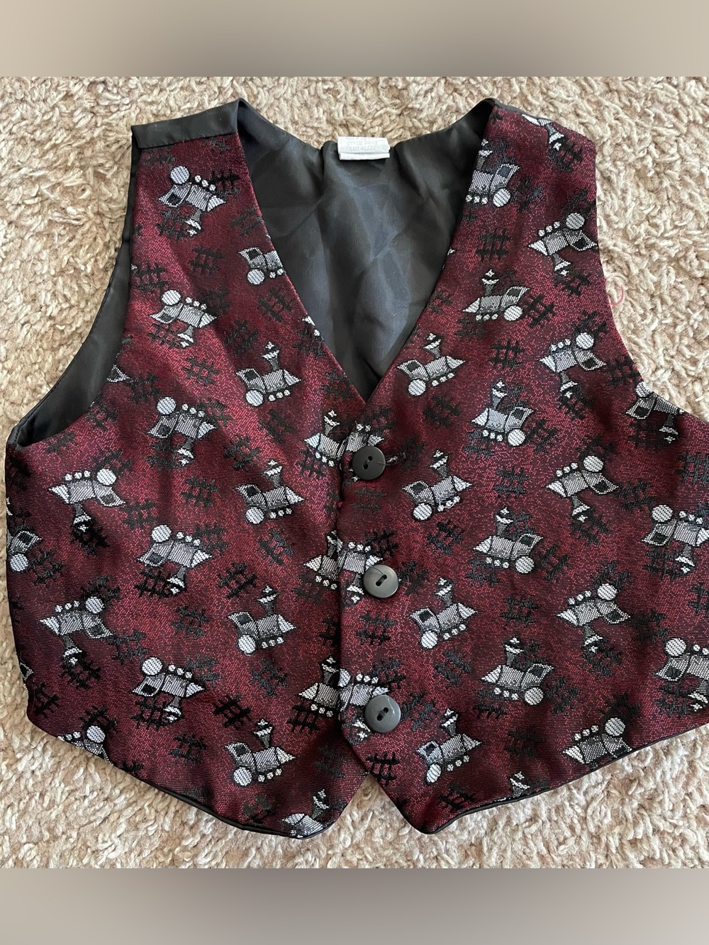 Toddler train print vest